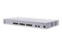 Cisco Business 350 Series 350-12XT - Switch - L3 - Styrt - 10 x 10GBase-T + 2 x combo 10 Gigabit SFP+/RJ-45 - rackmonterbar - gjenfabrikert - for P/N: CON-SNT-CBSK2201, SP-SNC-CBSK2201 CBS350-12XT-UK-RF