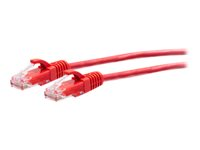 C2G 7ft (2.1m) Cat6a Snagless Unshielded (UTP) Slim Ethernet Network Patch Cable - Red - Koblingskabel - RJ-45 (hann) til RJ-45 (hann) - 2.1 m - 4.8 mm - UTP - CAT 6a - formstøpt, uten hindringer - rød C2G30163
