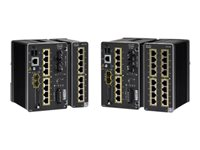 Cisco Catalyst IE3400 Rugged Series - Network Essentials - switch - Styrt - 8 x 10/100/1000 + 2 x Gigabit SFP - DIN-skinnemonterbar - DC power IE-3400-8T2S-E