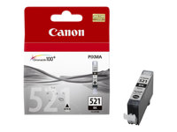 Canon CLI-521BK - 9 ml - svart - original - blister med sikkerhet - blekkbeholder - for PIXMA iP3600, iP4700, MP540, MP550, MP560, MP620, MP630, MP640, MP980, MP990, MX860, MX870 2933B008