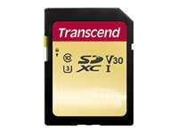 Transcend 500S - Flashminnekort - 64 GB - Video Class V30 / UHS-I U3 / Class10 - SDXC UHS-I TS64GSDC500S