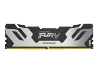 Kingston FURY Renegade - DDR5 - sett - 96 GB: 2 x 48 GB - DIMM 288-pin - 6000 MT/s / PC5-48000 - CL32 - 1.35 V - ikke-bufret - on-die ECC - svart/sølv KF560C32RSK2-96