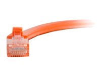 C2G Cat5e Booted Unshielded (UTP) Network Patch Cable - Koblingskabel - RJ-45 (hann) til RJ-45 (hann) - 3 m - UTP - CAT 5e - formstøpt, uten hindringer, flertrådet - oransje 83606