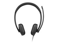 Lenovo 5000 - Hodesett - on-ear - kablet - USB-C - svart - Certified for Microsoft Teams 4XD1R88995