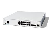 Cisco Catalyst 1300-12XT-2X - Switch - L3 - smart - 12 x 10GBase-T + 2 x 10 Gigabit SFP+ - rackmonterbar - gjenfabrikert C1300-12XT-2X-RF