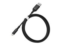 OtterBox Standard - Lightning-kabel - Lightning hann til USB hann - 1 m - svart 78-52525