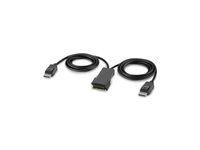 Belkin Secure Modular DP Dual Head Console Cable - Videokabel - TAA-samsvar - DisplayPort (hann) - 1.83 m - 4K-støtte, aktiv F1DN2MOD-CC-P06