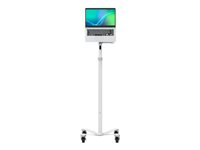 Compulocks Universal Invisible Mount Medical Rolling Cart Extended - Stativ - for notebook/nettbrett - hvit - plassering på gulv MCRSTDEXWSMP01W