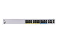 Cisco Business 350 Series CBS350-24NGP-4X - Switch - L3 - Styrt - 16 x 10/100/1000 (PoE+) + 8 x 100/1000/2.5G/5G (PoE++) + 2 x combo 10 Gigabit SFP+/RJ-45 + 2 x 10 Gigabit SFP+ - rackmonterbar - PoE+ (375 W) CBS350-24NGP-4X-EU
