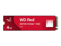 WD Red SN700 WDS400T1R0C - SSD - 4 TB - intern - M.2 2280 - PCIe 3.0 x4 (NVMe) WDS400T1R0C