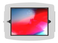 Compulocks iPad 10.2" Space Enclosure Wall Mount - Innhegning - for nettbrett - låsbar - høyverdig aluminium - hvit - skjermstørrelse: 10.2" - monteringsgrensesnitt: 100 x 100 mm - veggmonterbar - for Apple 10.2-inch iPad (7. generasjon, 8. generasjon, 9. generasjon) 102IPDSW