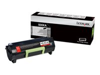 Lexmark 600XA - Ekstra høy ytelse - svart - original - tonerpatron LCCP - for Lexmark MX510, MX511, MX522, MX610, MX611, MX622 60F0XA0