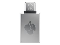 CHERRY - USB-adapter - USB-type A (hunn) til 24 pin USB-C (hann) - USB 3.0 OTG - sølv 61710036