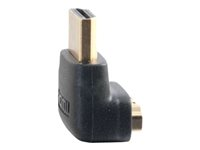 C2G 90° Down Adapter - HDMI-adapter - HDMI hann til HDMI hunn - svart - 90°-kontakt 80562