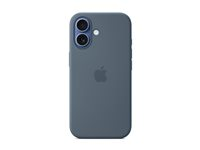 Apple - Baksidedeksel for mobiltelefon - MagSafe-samsvar - silikon - anker blå - for iPhone 17 MGEW4ZM/A