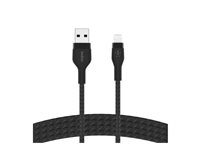Belkin BoostCharge - Lightning-kabel - USB hann til Lightning hann - 1 m - svart CAA010BT1MBK