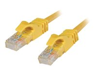 C2G Cat6 Booted Unshielded (UTP) Network Patch Cable - Koblingskabel - RJ-45 (hann) til RJ-45 (hann) - 7 m - UTP - CAT 6 - formstøpt, uten hindringer, flertrådet - gul 83471
