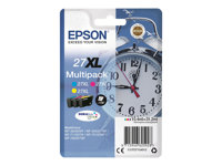 Epson 27XL Multipack - 3-pack - 31.2 ml - XL - gul, cyan, magenta - original - blekkpatron - for WorkForce WF-3620, WF-3640, WF-7110, WF-7210, WF-7610, WF-7620, WF-7710, WF-7715, WF-7720 C13T27154012