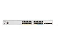 Cisco Catalyst 1300-24MGP-4X - Switch - L3 - Styrt - 16 x 10/100/1000 (PoE+) + 8 x 2.5G (PoE+) + 4 x 10 Gigabit SFP+ - rackmonterbar - PoE+ (195 W) - gjenfabrikert - for P/N: CON-SNC-C130GP4X, CON-SNT-C130GP4X C1300-24MGP-4X-RF