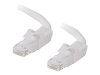 C2G Cat6 Booted Unshielded (UTP) Network Patch Cable - Koblingskabel - RJ-45 (hann) til RJ-45 (hann) - 1 m - UTP - CAT 6 - formstøpt, uten hindringer, flertrådet - hvit 83486