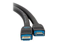 C2G 25ft Performance Series Premium High Speed HDMI Cable - 4K 60Hz In-Wall - Premium High Speed - HDMI-kabel - HDMI hann til HDMI hann - 7.62 m - svart C2G50196