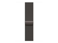 Apple - Sløyfe for smart armbåndsur - 46mm - M/L-størrelse - skifergrå - for Watch Hermès Series 9, SE 3, Series 10, Series 11, Series 8, Series 9, Ultra 2, Ultra 3 MGJ74ZM/A