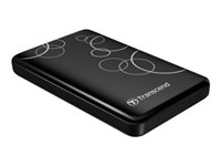 Transcend StoreJet 25A3 - Harddisk - 1 TB - ekstern (bærbar) - 2.5" - USB 3.0 - svart TS1TSJ25A3K