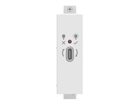 VISION TechConnect 3 - Påknipsbar mulighetsmodulfrontplate - USB-type C - hvit TC3 USBCFF