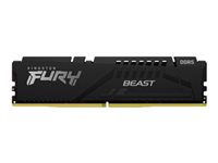 Kingston FURY Beast - DDR5 - sett - 128 GB: 4 x 32 GB - DIMM 288-pin - 5600 MHz / PC5-44800 - CL40 - 1.25 V - ikke-bufret - on-die ECC - svart KF556C40BBK4-128