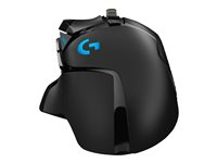 Logitech Gaming Mouse G502 (Hero) - Mus - optisk - 11 knapper - trådløs, kablet - 2.4 GHz - USB trådløs mottaker 910-005568