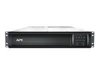 APC Smart-UPS SMT3000RMI2UC - UPS (kan monteres i rack) - AC 220/230/240 V - 2700 watt - 3000 VA - RS-232, USB - utgangskontakter: 9 - 2U - svart - med APC SmartConnect - for P/N: AR3003, AR3003SP, AR3006, AR3006SP, AR3103, AR3103SP, AR3106, AR3106SP, AR9300SP SMT3000RMI2UC