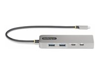 StarTech.com 3-Port USB-C Hub with 2.5 Gigabit Ethernet and 100W Power Delivery Passthrough Laptop Charging, USB-C to 2x USB-A/1x USB-C, USB 3.2 10Gbps Type-C Adapter Hub - Windows/macOS/Linux/Chromebook (10G2A1C25EPD-USB-HUB) - Hub - kompakt - 1 x USB-C + 3 x USB 3.1 + 1 x 2.5GBase-T - stasjonær 10G2A1C25EPD-USB-HUB