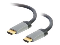 C2G 5m (16ft) HDMI Cable with Ethernet - High Speed CL2 In-Wall Rated - M/M - HDMI-kabel med Ethernet - HDMI hann til HDMI hann - 5 m - skjermet - svart 42524