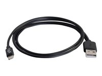 C2G USB A Male to Lightning Male Sync and Charging Cable - Lightning-kabel - Lightning hann til USB hann - 1 m - svart 86050