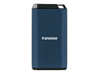 Transcend ESD410C - SSD - kryptert - 4 TB - ekstern (bærbar) - USB (USB-C kontakt) - 256-bit AES - mørk blå TS4TESD410C