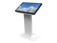 HI-ND Floorstand Touch - Landscape - stativ - for interaktivt flatpanel / PC - hvit - skjermstørrelse: 43" - plassering på gulv - for Samsung QM43R-T FT4315-0101-01