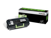 Lexmark 522H - Høy ytelse - svart - original - tonerpatron LCCP, LRP - for Lexmark MS810, MS811, MS812 52D2H00