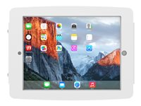 Compulocks iPad Pro 11" (1-4th Gen) Space Enclosure Wall Mount - Innhegning - for nettbrett - låsbar - høyverdig aluminium - hvit - skjermstørrelse: 11" - monteringsgrensesnitt: 100 x 100 mm - veggmonterbar - for Apple 11-inch iPad Pro (1. generasjon, 2. generasjon, 3. generasjon, 4. generasjon) 211SENW