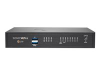 SonicWall TZ Series (Gen 7) TZ270 - Sikkerhetsapparat - med 3 års avansert beskyttelsestjeneste suite og Cloud Secure Edge i 1 år SIA-Basic (10 brukere) og 1 år SPA-Advanced (3 brukere) - 1GbE - SonicWall Promotional Tradeup - skrivebord - for SonicWall TZ270 03-SSC-2996