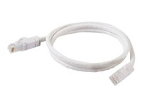 C2G Cat6 Booted Unshielded (UTP) Network Patch Cable - Koblingskabel - RJ-45 (hann) til RJ-45 (hann) - 1 m - UTP - CAT 6 - formstøpt, uten hindringer, flertrådet - hvit 83486