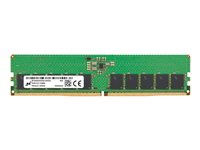 Micron - DDR5 - modul - 16 GB - DIMM 288-pin - 4800 MHz / PC5-38400 - CL40 - 1.1 V - ikke-bufret - ECC MTC10C1084S1EC48BA1R