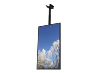 HI-ND Ceiling Casing 49" - Monteringssett (hylster) - portrett - for digitalsignerings-LCD-panel - pulverbelagt metall - svart, RAL 9005 - skjermstørrelse: 49" - takmonterbar - for LG 49UH CC4900-5001-02