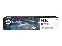 HP 981A - 69 ml - magenta - original - PageWide - blekkpatron - for PageWide Enterprise Color MFP 586; PageWide Managed Color E55650 J3M69A