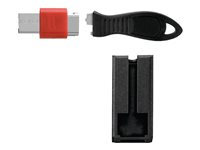 Kensington USB Port Lock with Cable Guard - Square - USB-portsperrer - sølv K67915WW