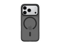 Belkin SheerForce Grip Series - Baksidedeksel for mobiltelefon - MagSafe-samsvar - laget av resirkulerte materialer - svart - for Apple iPhone 17 Pro MSA035HQBK
