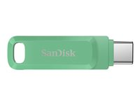 SanDisk Ultra Dual Drive Luxe - USB-flashstasjon - 256 GB - USB 3.2 Gen 1 / USB-C - absintgrønn SDDDC3-256G-G46AG