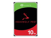 Seagate IronWolf Pro ST10000NT001 - Harddisk - 10 TB - intern - 3.5" - SATA 6Gb/s - 7200 rpm - buffer: 256 MB - med 3-års Seagate Rescue Data Recovery ST10000NT001