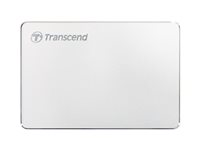 Transcend StoreJet 25C3S - Harddisk - 2 TB - ekstern (bærbar) - 2.5" - USB 3.1 Gen 1 (USB-C kontakt) - sølv TS2TSJ25C3S