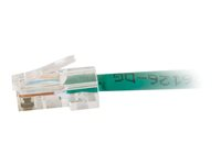 C2G Cat5e Non-Booted Unshielded (UTP) Network Patch Cable - Koblingskabel - RJ-45 (hann) til RJ-45 (hann) - 50 cm - UTP - CAT 5e - flertrådet, uniboot - grønn 83060