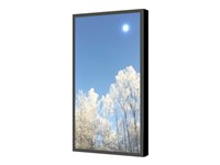 HI-ND EASY - Monteringssett (hylster) - portrett - for digitalsignerings-LCD-panel - metall - svart, RAL 9005 - skjermstørrelse: 24" - veggmonterbar - for Samsung QB24R WC2412-5001-02